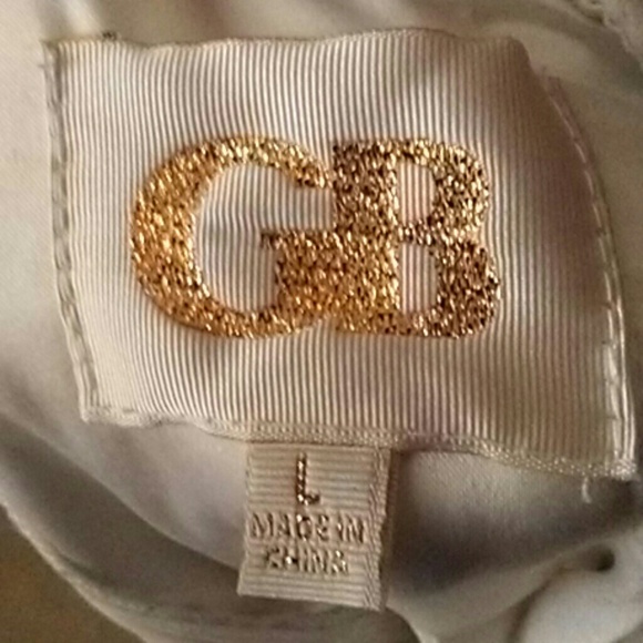 Cream colored dress w/ beaded collar - Picture 3 of 3